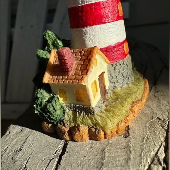🐬 CLEARANCE ITEM: 4” Lighthouse Ornament with Gold Color Ribbon - Picture 6 of 10